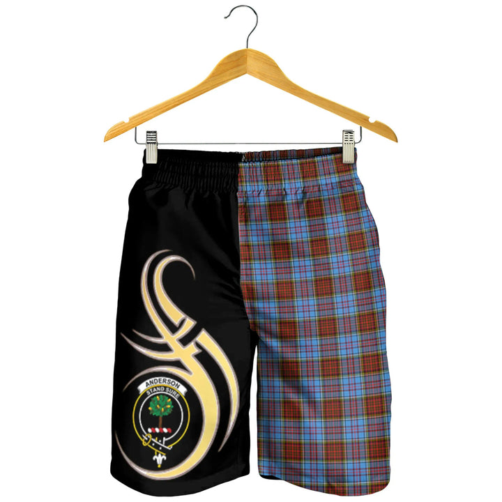 Scottish Anderson Modern Clan Crest Tartan Believe in Me Men's Shorts
