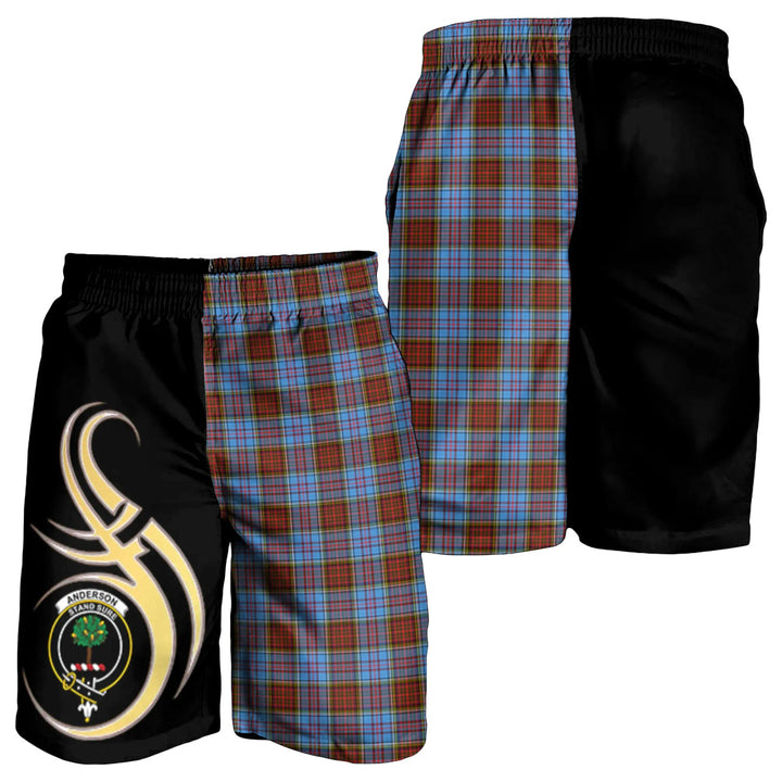 Scottish Anderson Modern Clan Crest Tartan Believe in Me Men's Shorts