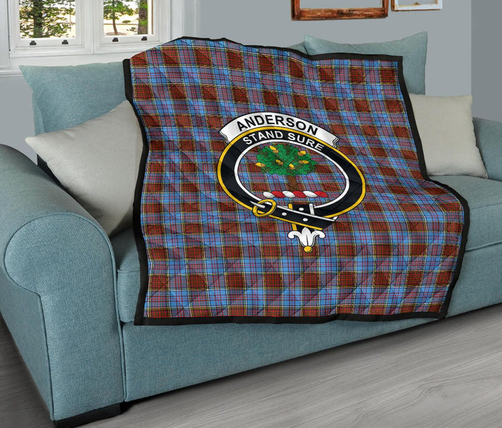 Scottish Anderson Modern Clan Crest Tartan Quilt Tartan Plaid 11