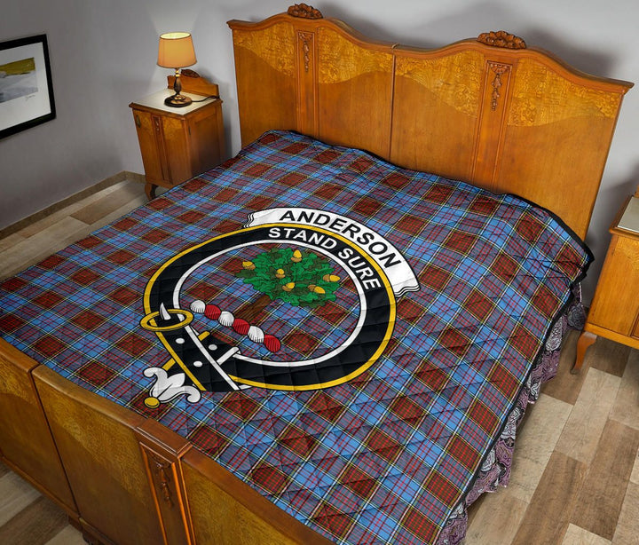 Scottish Anderson Modern Clan Crest Tartan Quilt Tartan Plaid 12