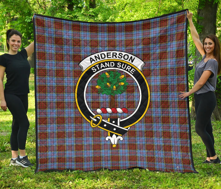 Scottish Anderson Modern Clan Crest Tartan Quilt Tartan Plaid 1