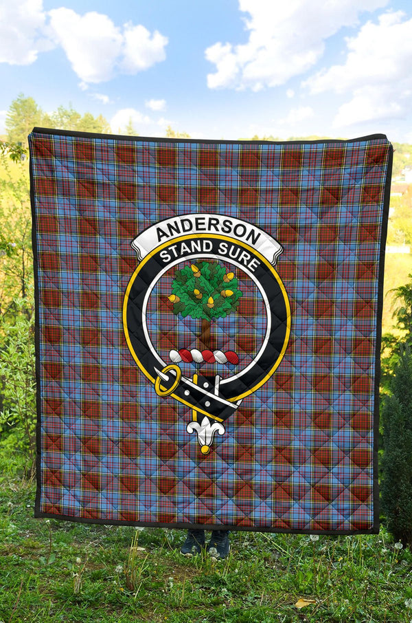 Scottish Anderson Modern Clan Crest Tartan Quilt Tartan Plaid 2