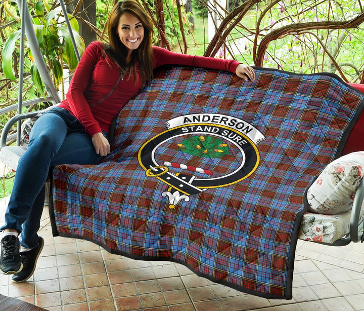 Scottish Anderson Modern Clan Crest Tartan Quilt Tartan Plaid 5