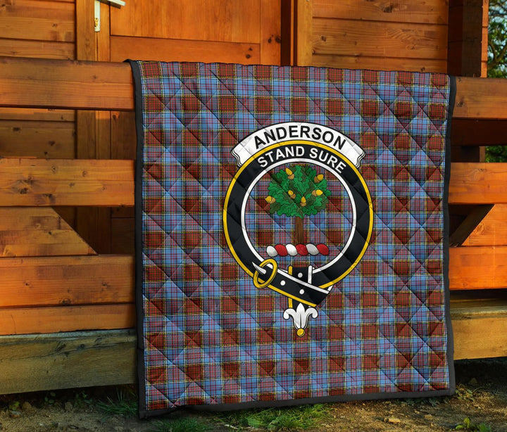Scottish Anderson Modern Clan Crest Tartan Quilt Tartan Plaid 7
