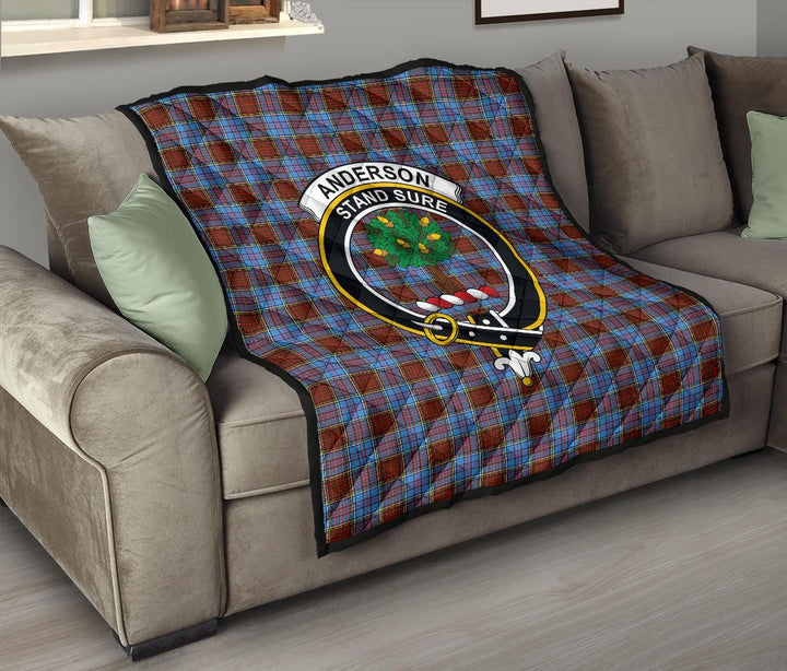 Scottish Anderson Modern Clan Crest Tartan Quilt Tartan Plaid 8