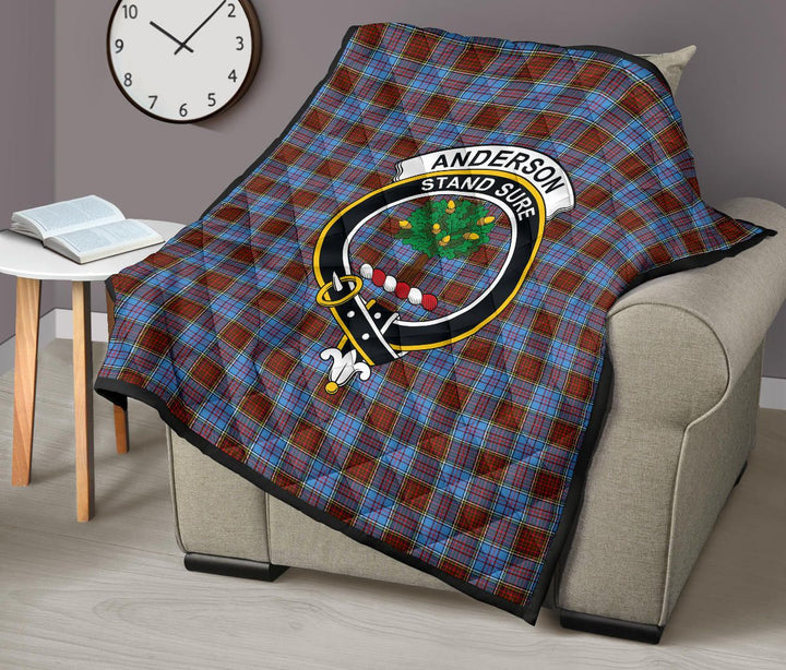 Scottish Anderson Modern Clan Crest Tartan Quilt Tartan Plaid 9