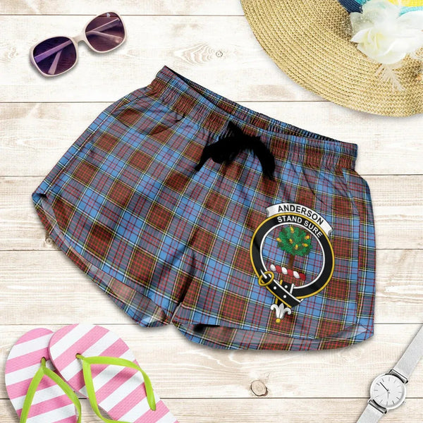 Scottish Anderson Modern Clan Crest Tartan Women Shorts