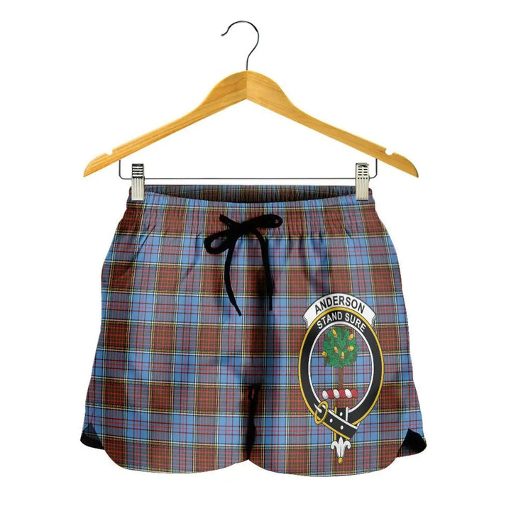 Scottish Anderson Modern Clan Crest Tartan Women Shorts