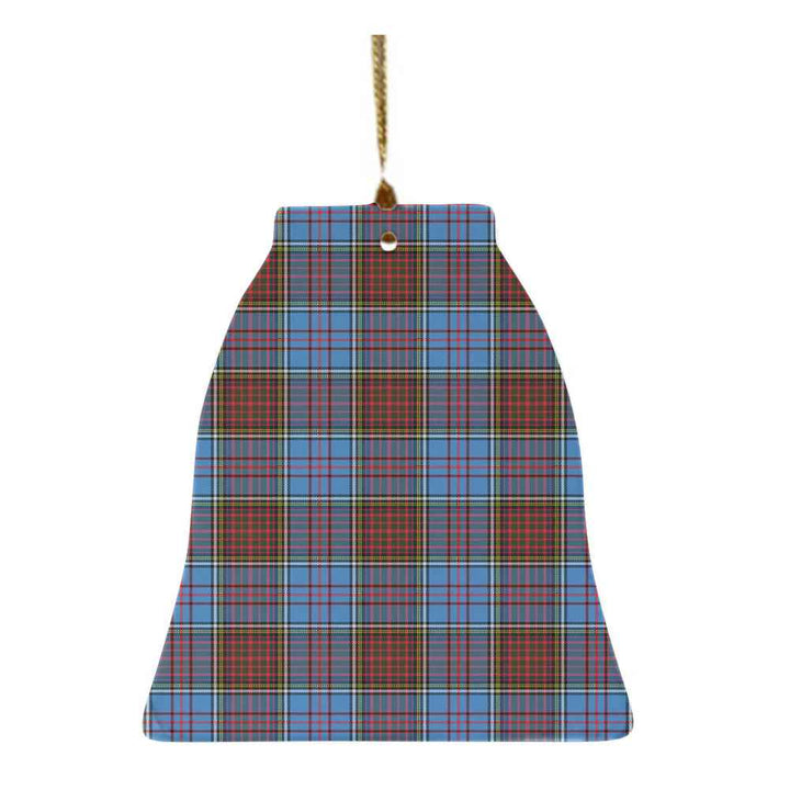 Scottish Anderson Modern Clan Tartan Ceramic Ornament Bell Shape Tartan Plaid