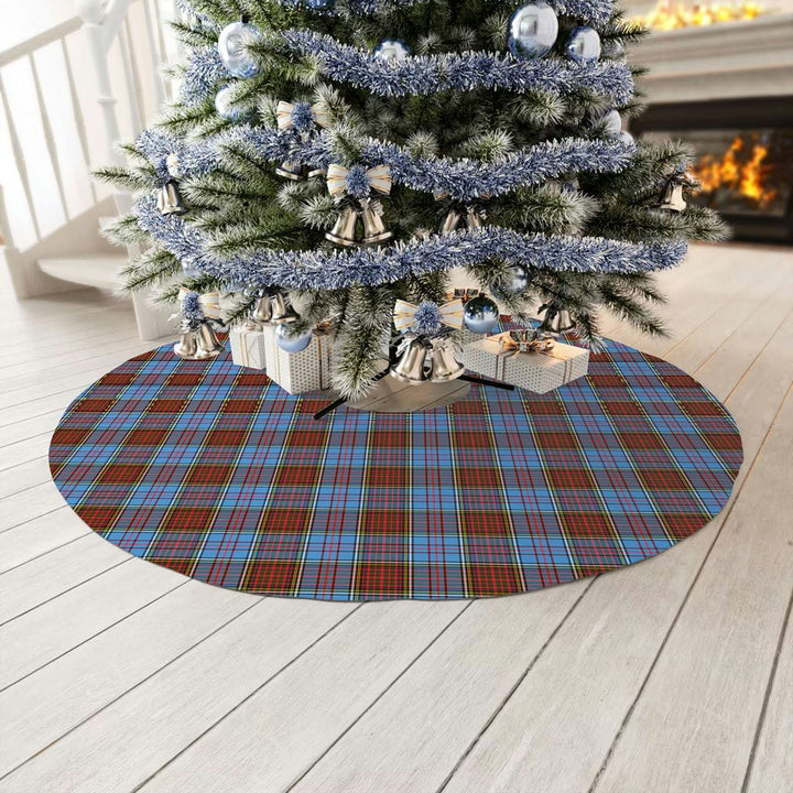 Scottish Anderson Modern Clan Tartan Christmas Tree Skirt No Tassels 3 Tartan Plaid