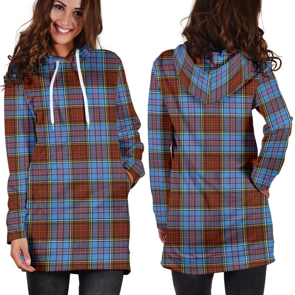 Scottish Anderson Modern Clan Tartan Hoodie Dress