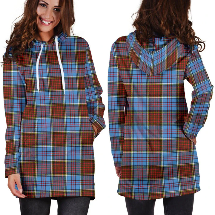 Scottish Anderson Modern Clan Tartan Hoodie Dress