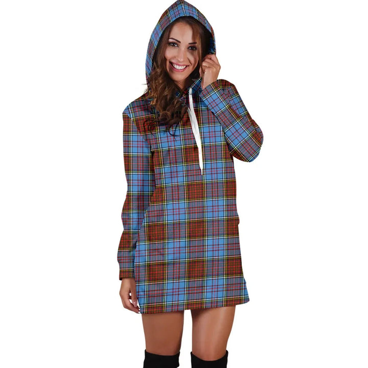 Scottish Anderson Modern Clan Tartan Hoodie Dress