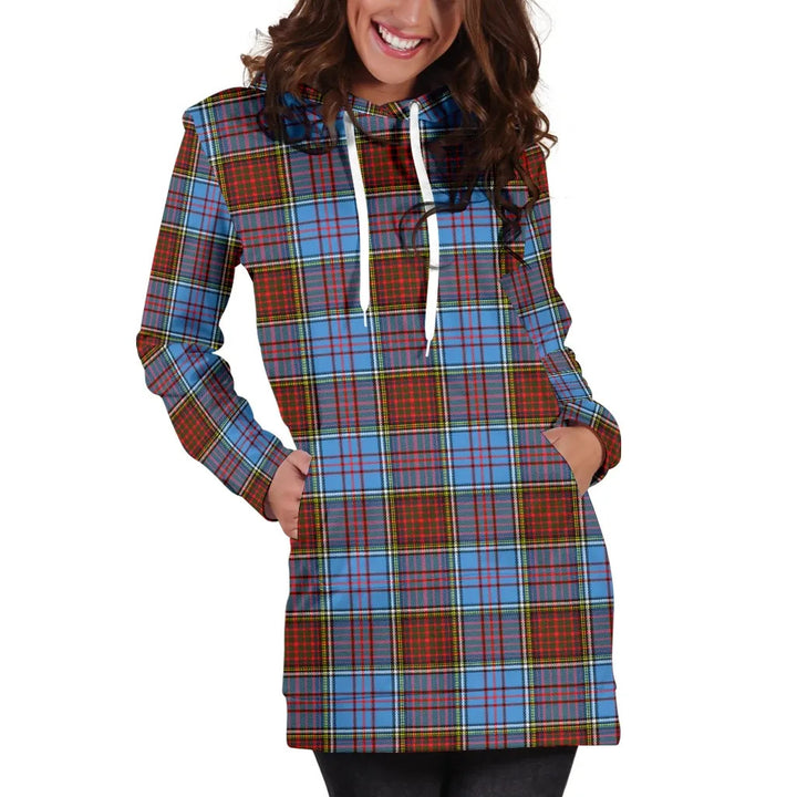 Scottish Anderson Modern Clan Tartan Hoodie Dress