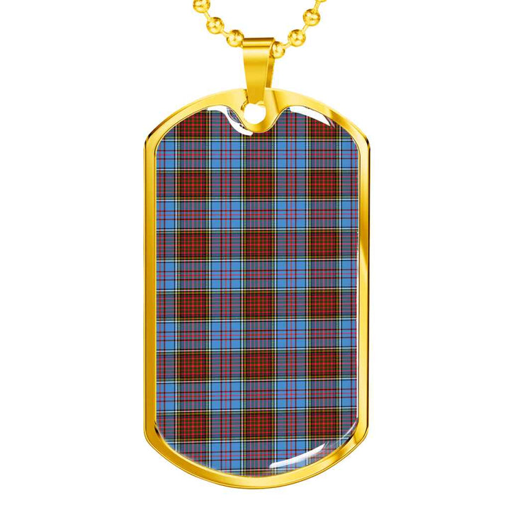 Scottish Anderson Modern Clan Tartan Military Dog Tag Necklace Tartan Plaid 2