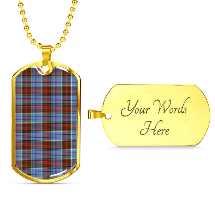 Scottish Anderson Modern Clan Tartan Military Dog Tag Necklace Tartan Plaid 4
