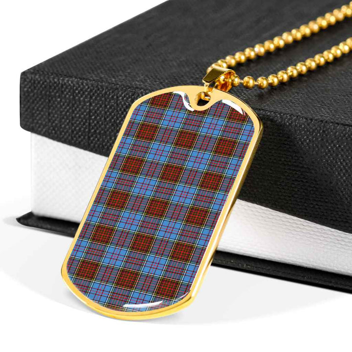Scottish Anderson Modern Clan Tartan Military Dog Tag Necklace Tartan Plaid 6