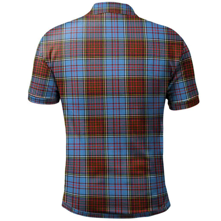 Scottish Anderson Modern Clan Tartan Polo Shirt Back Side Tartan Plaid