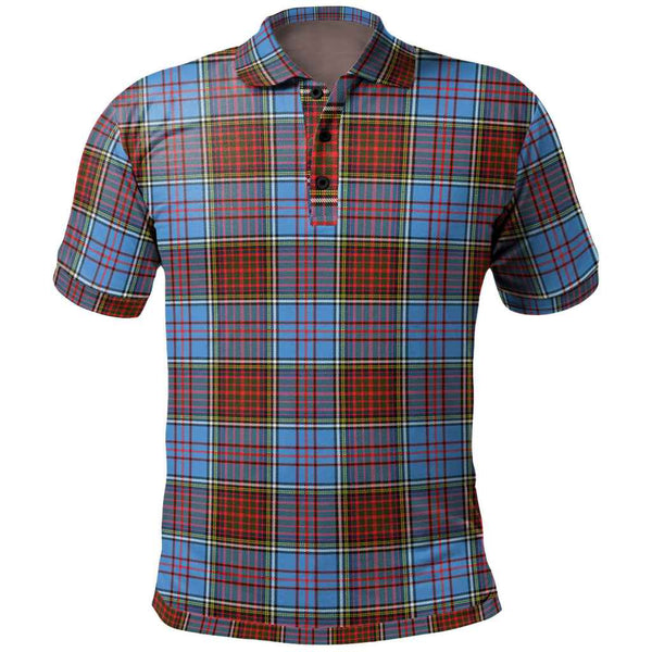 Scottish Anderson Modern Clan Tartan Polo Shirt Front Side Tartan Plaid