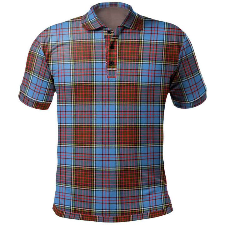 Scottish Anderson Modern Clan Tartan Polo Shirt Front Side Tartan Plaid