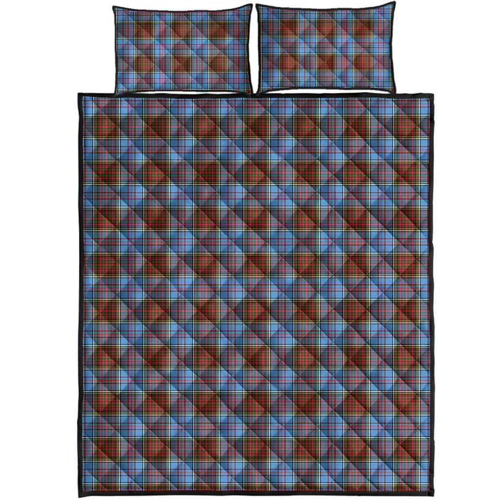 Scottish Anderson Modern Clan Tartan Quilt Bed Set Tartan Plaid 1