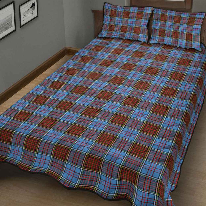 Scottish Anderson Modern Clan Tartan Quilt Bed Set Tartan Plaid 3