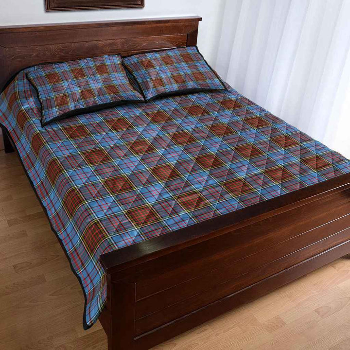 Scottish Anderson Modern Clan Tartan Quilt Bed Set Tartan Plaid 4