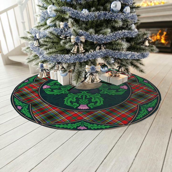 Scottish Anderson of Arbrake Clan Tartan Christmas Tree Skirt Old Scottish Thistle Flower No Tassels Tartan Plaid 3
