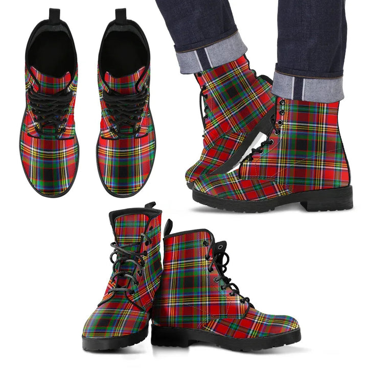 Scottish Anderson of Arbrake Clan Tartan Leather Boots