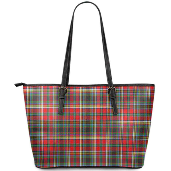 Scottish Anderson of Arbrake Clan Tartan Leather Tote Tartan Plaid