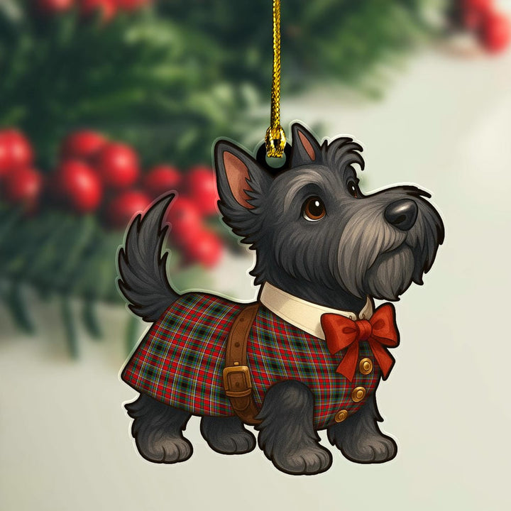 Scottish Anderson of Arbrake Clan Tartan Ornament Scottie Dog Tartan Plaid