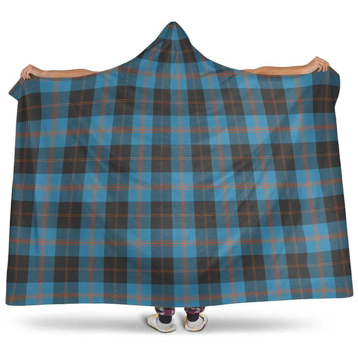 Scottish Angus Ancient Clan Tartan Hooded Blanket Tartan Plaid 1