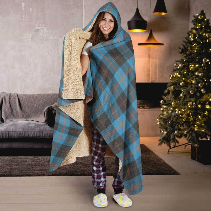 Scottish Angus Ancient Clan Tartan Hooded Blanket Tartan Plaid 6