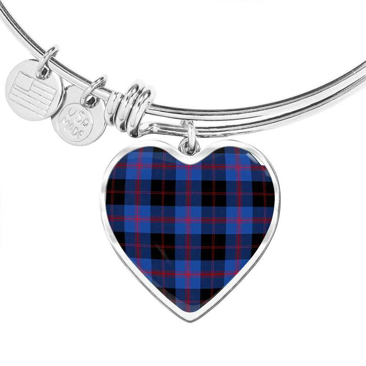 Scottish Angus Modern Clan Tartan Bangle Heart Tartan Plaid 1