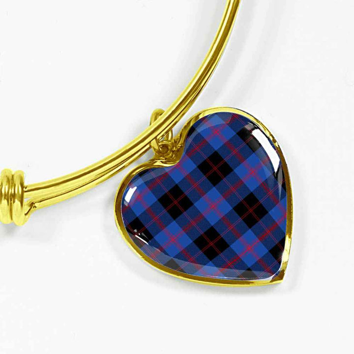 Scottish Angus Modern Clan Tartan Bangle Heart Tartan Plaid 2