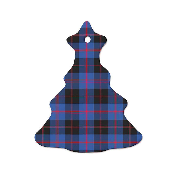Scottish Angus Modern Clan Tartan Ceramic Ornament  Tree Shape Tartan Plaid