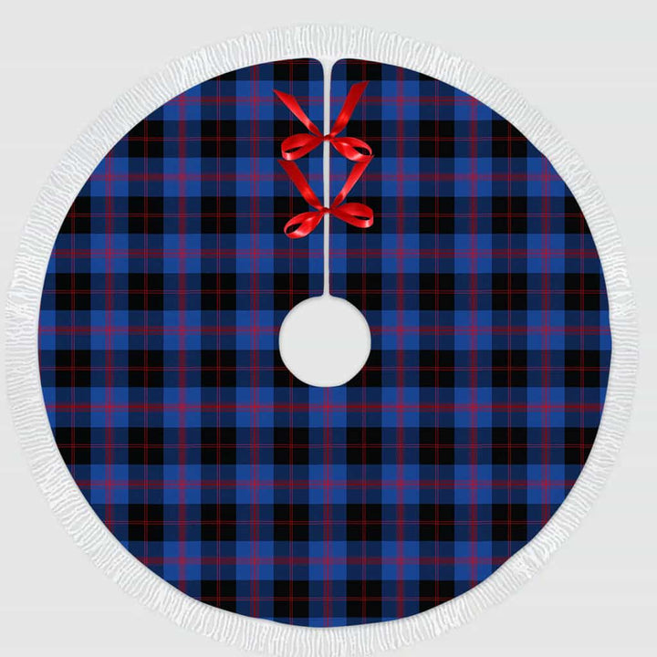Scottish Angus Modern Clan Tartan Christmas Tree Skirt Tassels 1 Tartan Plaid