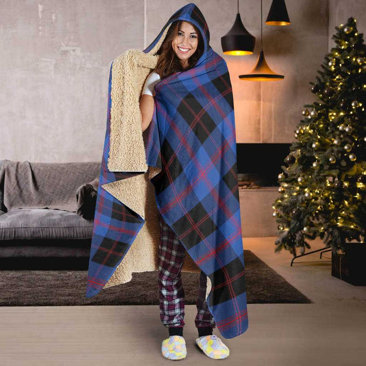Scottish Angus Modern Clan Tartan Hooded Blanket Tartan Plaid 6