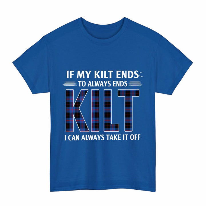 Scottish Angus Modern Clan Tartan Kilt Pride T-Shirt Tartan Plaid Royal Color