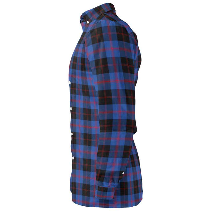 Scottish Angus Modern Clan Tartan Long Sleeve Shirt Tartan Plaid