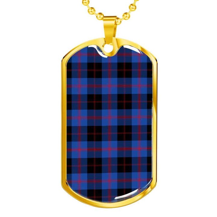 Scottish Angus Modern Clan Tartan Military Dog Tag Necklace Tartan Plaid 2
