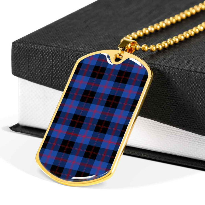 Scottish Angus Modern Clan Tartan Military Dog Tag Necklace Tartan Plaid 6
