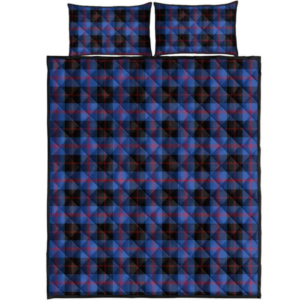 Scottish Angus Modern Clan Tartan Quilt Bed Set Tartan Plaid 1