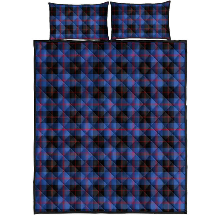 Scottish Angus Modern Clan Tartan Quilt Bed Set Tartan Plaid 1