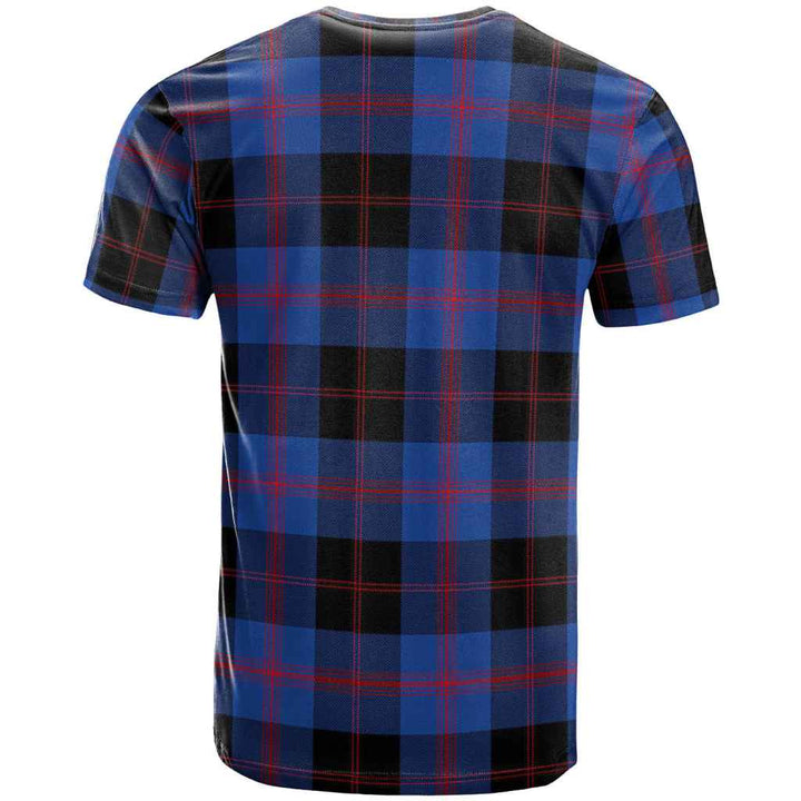 Scottish Angus Modern Clan Tartan T-Shirt Back Side Tartan Plaid