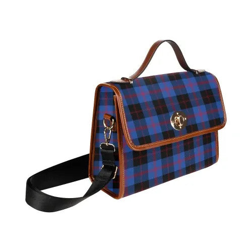 Scottish Angus Modern Clan Tartan Waterproof Canvas Bag Tartan Plaid 3