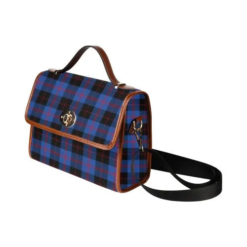 Scottish Angus Modern Clan Tartan Waterproof Canvas Bag Tartan Plaid 4