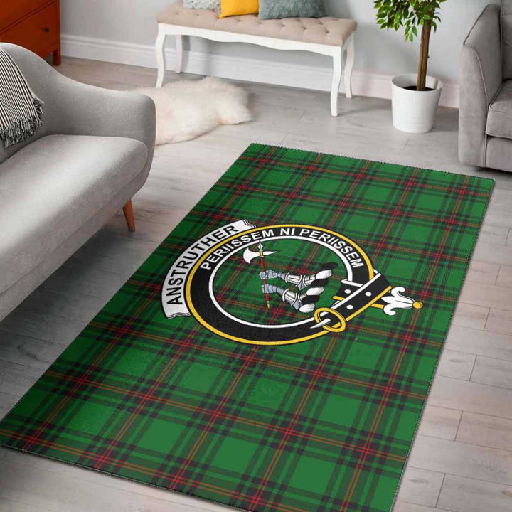Scottish Anstruther Clan Crest Tartan Area Rug Tartan Plaid 1
