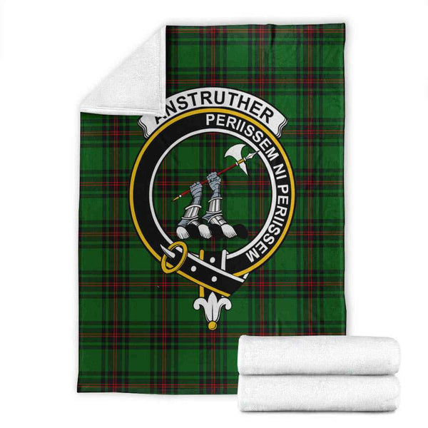Scottish Anstruther Clan Crest Tartan Blanket Tartan Plaid 1