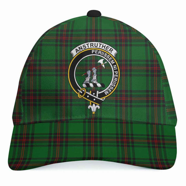 Scottish Anstruther Clan Crest Tartan Cap Tartan Plaid 1